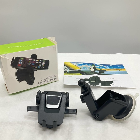 Car & Deck Mount, Easy One Touch, Black - Picture 1 of 7